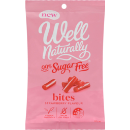 Photo of Well Naturally Confectionery Suger Free Bites Strawberry