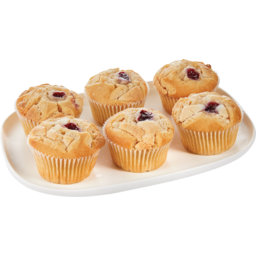 Photo of Raspberry & White Chocolate Muffins 6 Pack