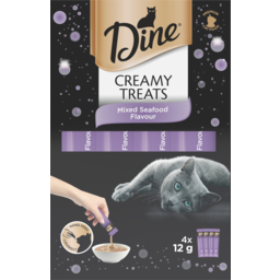 Photo of Dine Creamy Treats Mixed Seafood Flavour Sachet 4x12g 4.0x12g