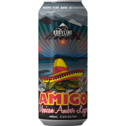 Photo of Eddyline Brewery Amigo Mexican Amber Lager 440ml