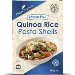 Photo of Ceres Organics Pasta Shells Quinoa Rice 250gm