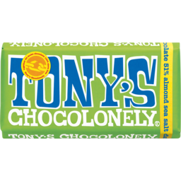 Photo of Tony's Chocolonely Dark 51% Chocolate Almond Sea Salt  180gm
