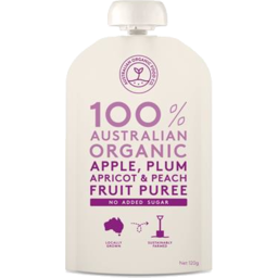 Photo of Australian Organic Food Co. Fruit Puree - Apple, Plum, Apricot & Peach