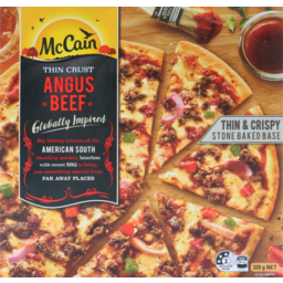 Photo of McCain Ultra Thin Crust Pizza Angus Beef 320