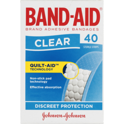 Photo of Band Aid Clear Sterile Strips 40 Pack