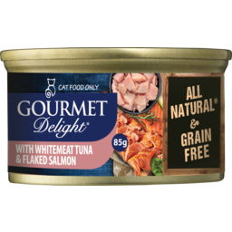 Photo of Gourmet Delight Whitemeat Tuna With Flaked Salmon Cat Food