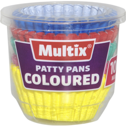 Photo of Multix Patty Pans Coloured Mini 100 Pack