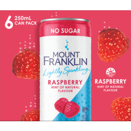 Photo of Mount Franklin Lightly Sparkling Raspberry Hint Of Natural Flavour No Sugar