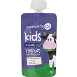 Photo of Community Co Yoghurt Kids Blueberry Pouch 70gm