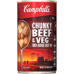 Photo of Campbells Chunky Beef & Veg Soup 505g