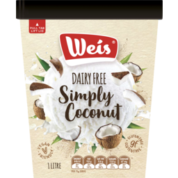 Photo of Weis Ice Cream Dairy Free Coconut 1 L