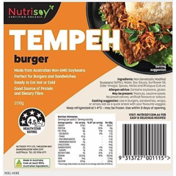 Photo of Nutrisoy Tempeh Burger 200g