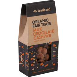 Photo of Trade Aid Organic Milk Chocolate Coated Cashews