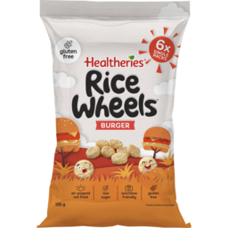 Photo of Healtheries Rice Wheels Burger Flavour 6 Pack 126g