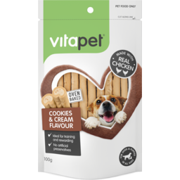 Photo of Vitapet Duo Sticks Dog Treats Cookies & Cream Flavour With Chicken