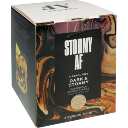 Photo of AF Drinks Alcohol Free Dark & Stormy 4 Pack