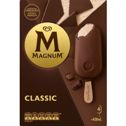 Photo of Streets Magnum Classic Ice Creams 4 Pack 428ml