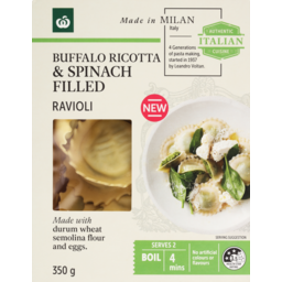 Photo of Woolworths Buffalo Ricotta & Spinach Filled Ravioli