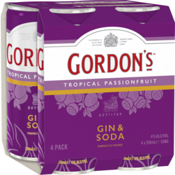 Photo of Gordon's Gin Tropical Passionfruit & Soda Can