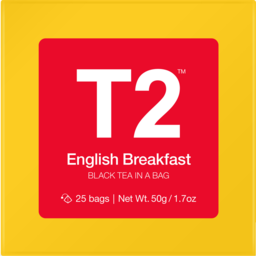 Photo of T2 English Breakfast Black Tea In A Bag 25 Pack