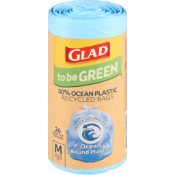 Photo of Glad To Be Green 50% Ocean Bound Plastic Recycl Bags Medium 26