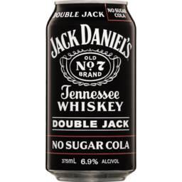 Photo of Jack Daniel's Double Jack & No Sugar Cola 375ml Can