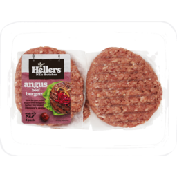 Photo of Hellers Burgers Angus Beef 4 Pack