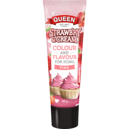 Photo of Queen Strawbry & Cream Colour And Flavour For Pink Icing