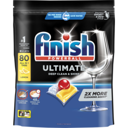 Photo of Finish Ultimate Dishwashing Tablets Lemon 80 Pack