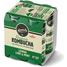 Photo of Remedy - Kombucha Lemon, Lime & Mint 250ml 4 Pack