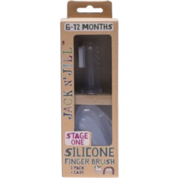 Photo of Jack N' Jill  Silicone Fingerbrush (2 pack + case)