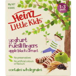 Photo of Heinz Little Kids Yoghurt Muesli Fingers Apple Blackcurrant 90g