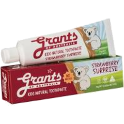 Photo of Grants Kids Natural Toothpaste Strawberry Surprise 75g