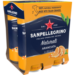 Photo of San Pellegrino Aranciata Sparkling Orange Cans