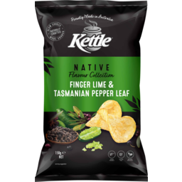 Photo of Kettle Finger Lime & Tasmanian Pepper Leaf Chips 150g