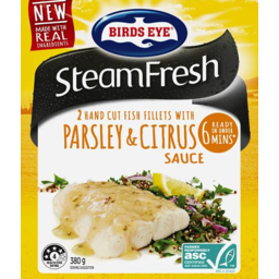 Photo of Birds Eye Steam Fresh Fish Fillets With Parsley Citrus Sauce