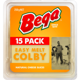Photo of Bega Easy Melt Colby Cheese Slices 15 Pack