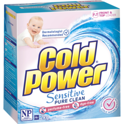 Photo of Cold Power Sensitive Pure Clean, Powder Laundry Detergent,