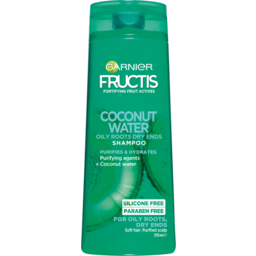 Photo of Garnier Fructis Coconut Water Shapoo L For Oily Roots, Dry Ends 315ml