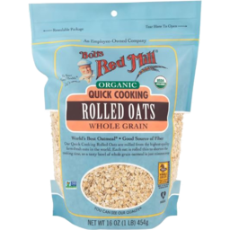 Photo of Bobs Red Mill Org Rolled Oats 454gm