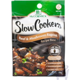 Photo of McCormick Slow Cooker Beef & Mushroom Ragout 40g