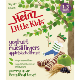 Photo of Heinz Little Kids Yoghurt Muesli Fingers Apple Blackcurrant