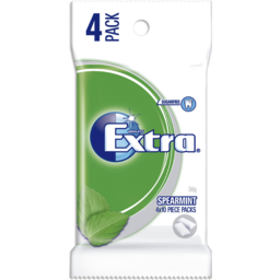 Photo of Extra Spearmint Sugar Free Chewing Gum 4 X 10 Piece 56g 56g