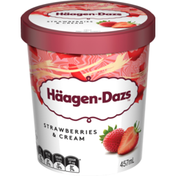 Photo of Haagen-Dazs Ice Cream Strawberries And Cream 457ml
