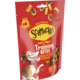 Photo of Schmackos Adult Dog Treats Training Bites Cheesy Nibbles Cheese And Beef 140g