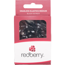 Photo of Redberry Snagless Elastic Medium Black 50 Pack