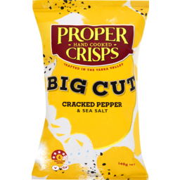 Photo of Proper Crisps - Big Cut Potato Chips Cracked Pepper 140g