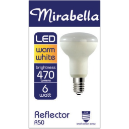 Photo of Mirabella Reflector R50 Led Warm White Brightness 470 Lumens 6 Watt Small Edison Screw Single Pack