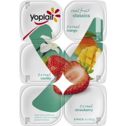Photo of Yoplait Real Fruit Classics Multipack Yoghurt 6x160g