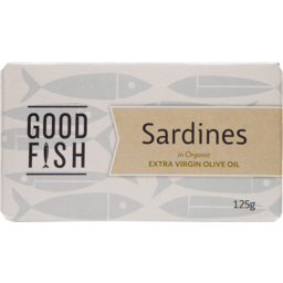 Photo of Good Fish Sardines in Extra Virgin Olive Oil Can